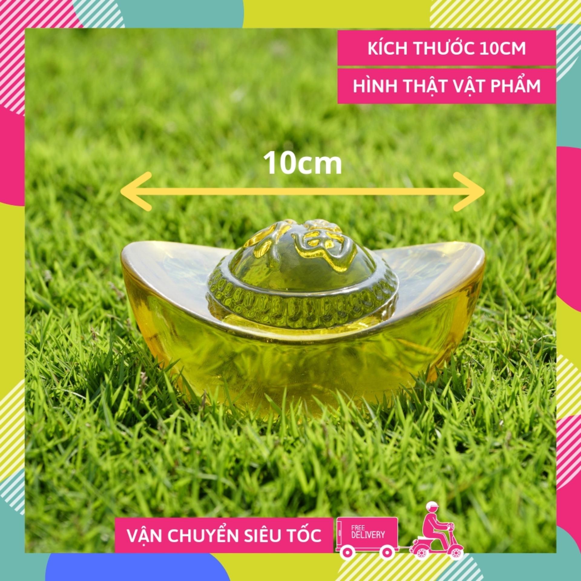 Thỏi vàng kim nguyên bảo thần tài phong thủy - 10x7x5cm