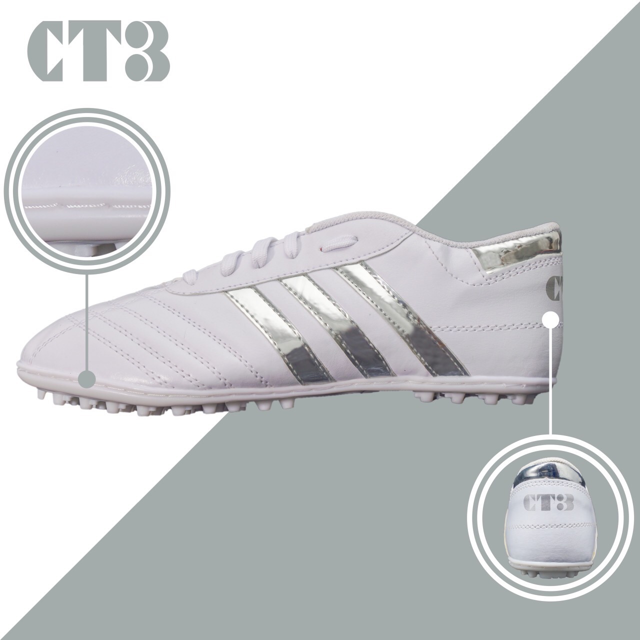 [HCM]Giày đá bónggiày đá banh sân cỏ nhân tạo đã khâu full đếđủ size lớn bé