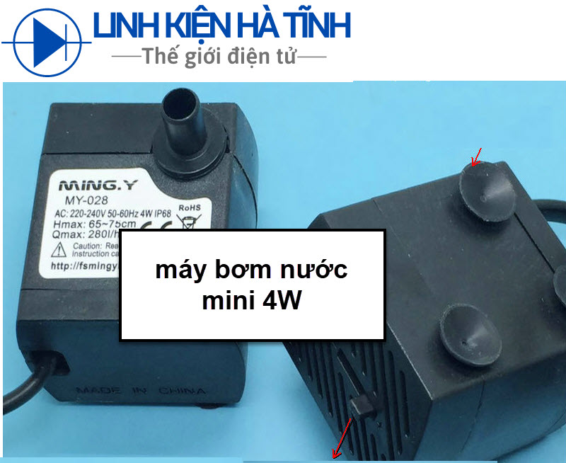Máy bơm chìm 4W 8W máy bơm nước mini máy bơm nước nhỏ máy bơm nước bể cá nhỏ máy bơm 4w bơm 8w
