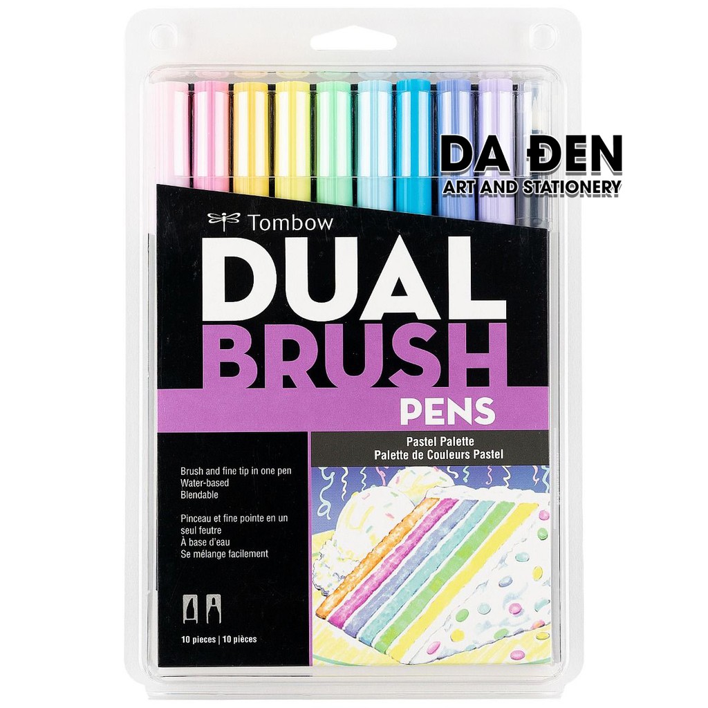 [HCM]Bút Tombow Dual Brush Pen Set Pastel 6/10