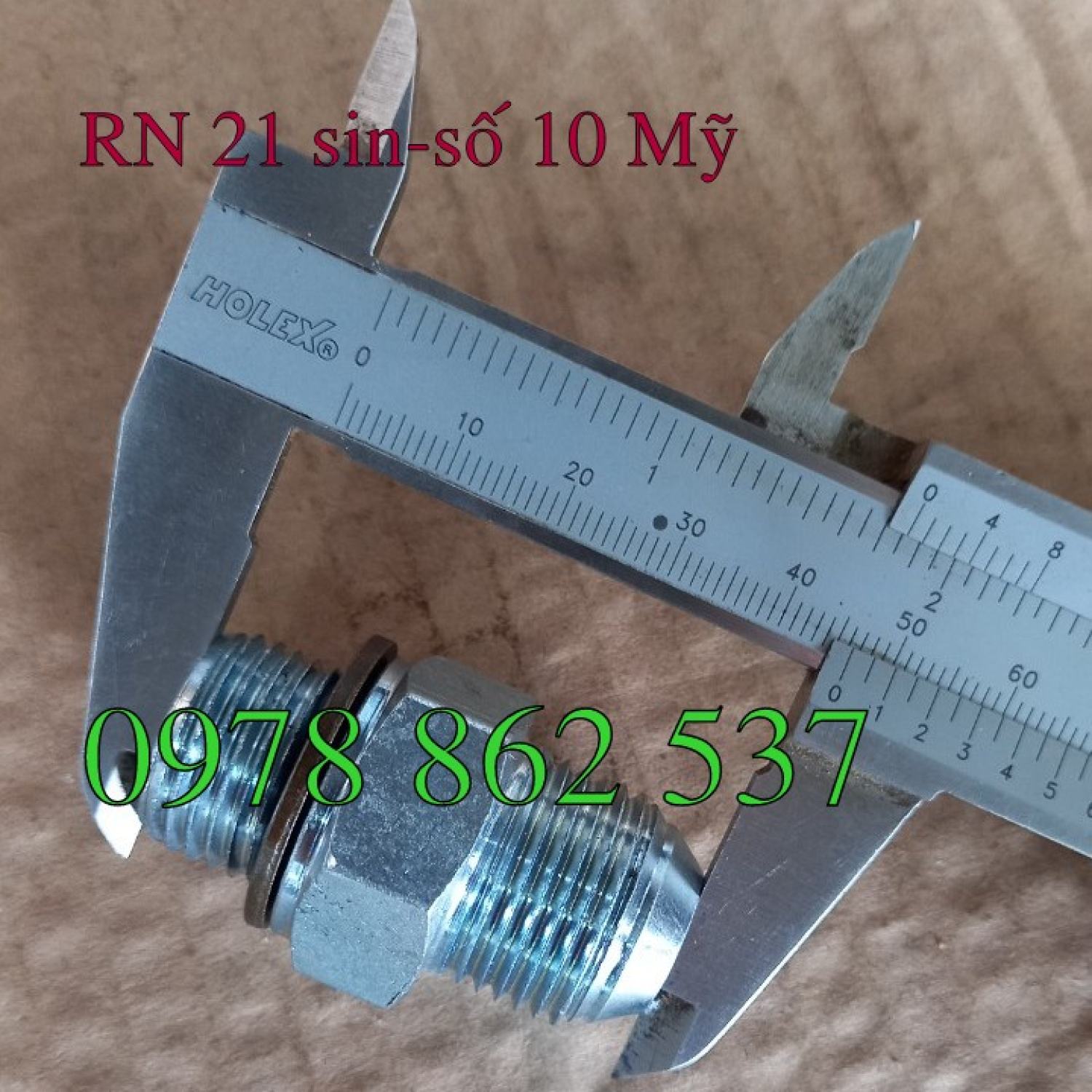 Rắc co thuỷ lực Ren 21 G1/2''-số 10 Mỹ