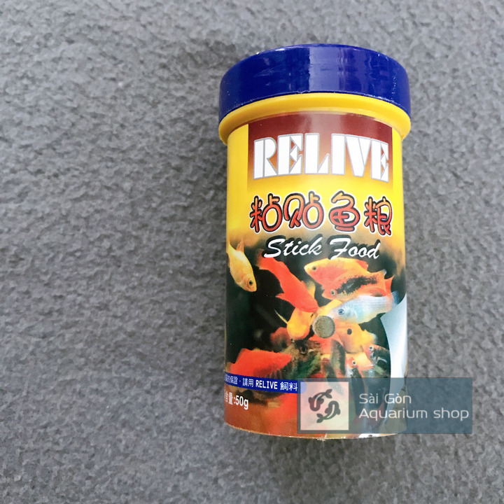 Thức Ăn Dán Kính, Thành Hồ Relive 50g Cho Hồ Cá Cảnh
