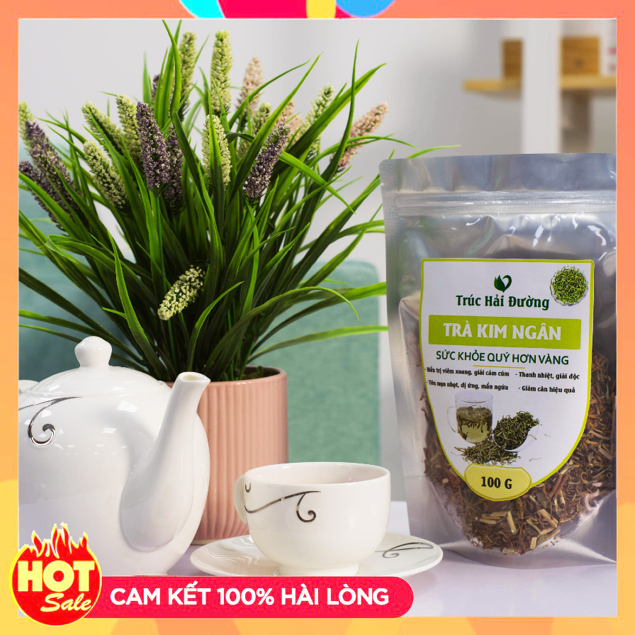 [CHÍNH HÃNG] Trà Detox Hoa Kim Ngân Thải Độc Gan, Thanh Nhiệt, Giải Mụn Nhọt 100g (Loại Đẹp)