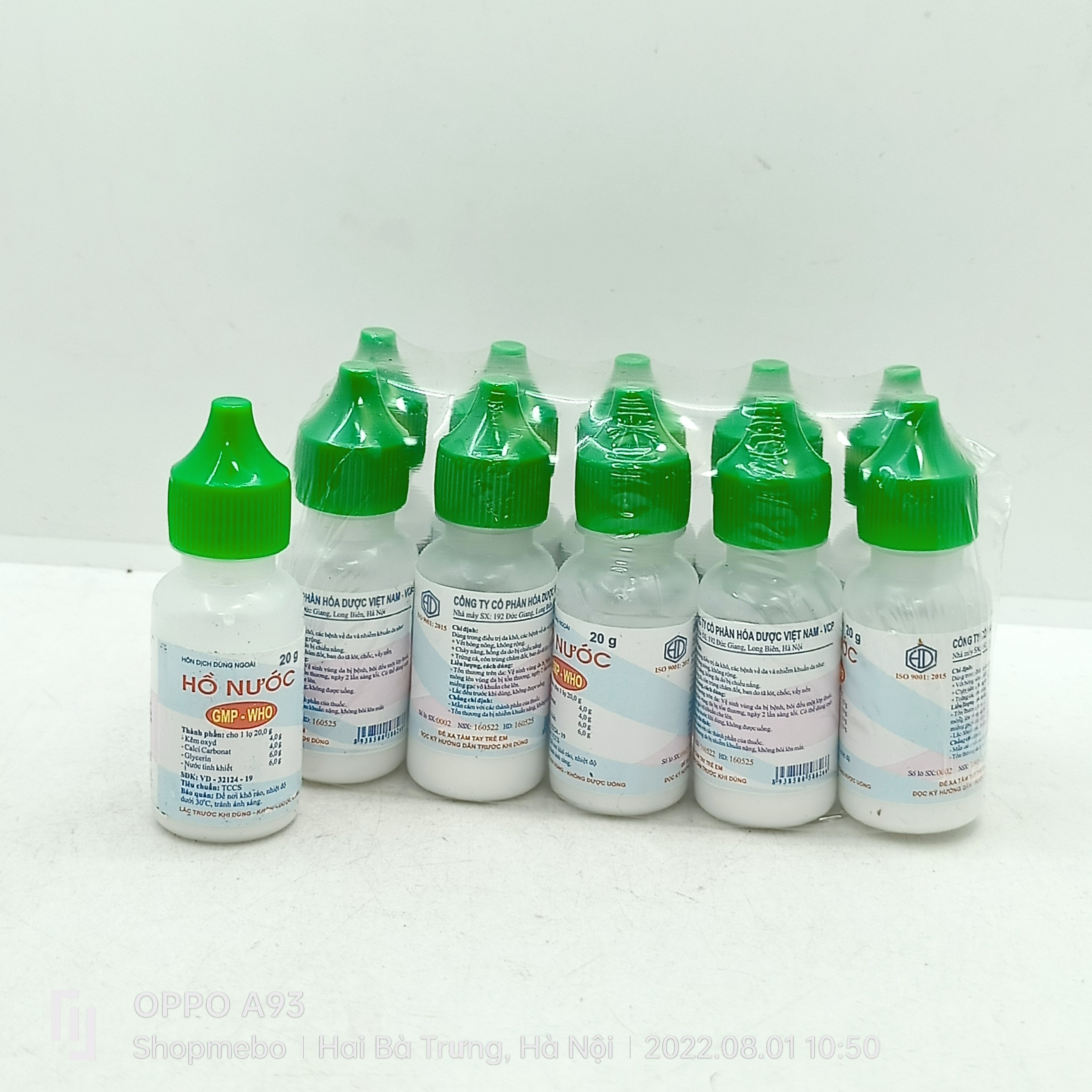 COMBO 10 LỌ HỒ NƯỚC BÔI DA