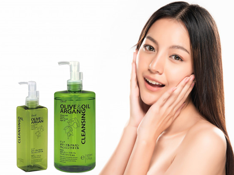 Dầu tẩy trang Olive và Argan Deve Nhật Bản (Chai 500ml)