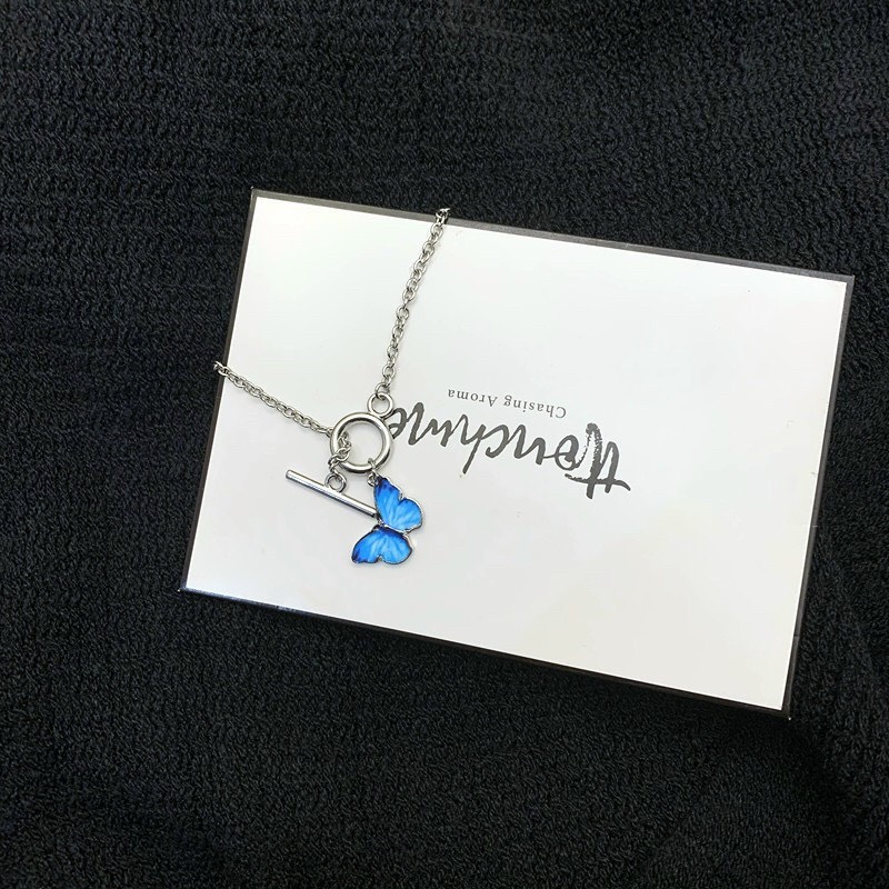 Lắc tay và dây chuyền Titan hình con bướm Thiên Thanh 🦋f4d