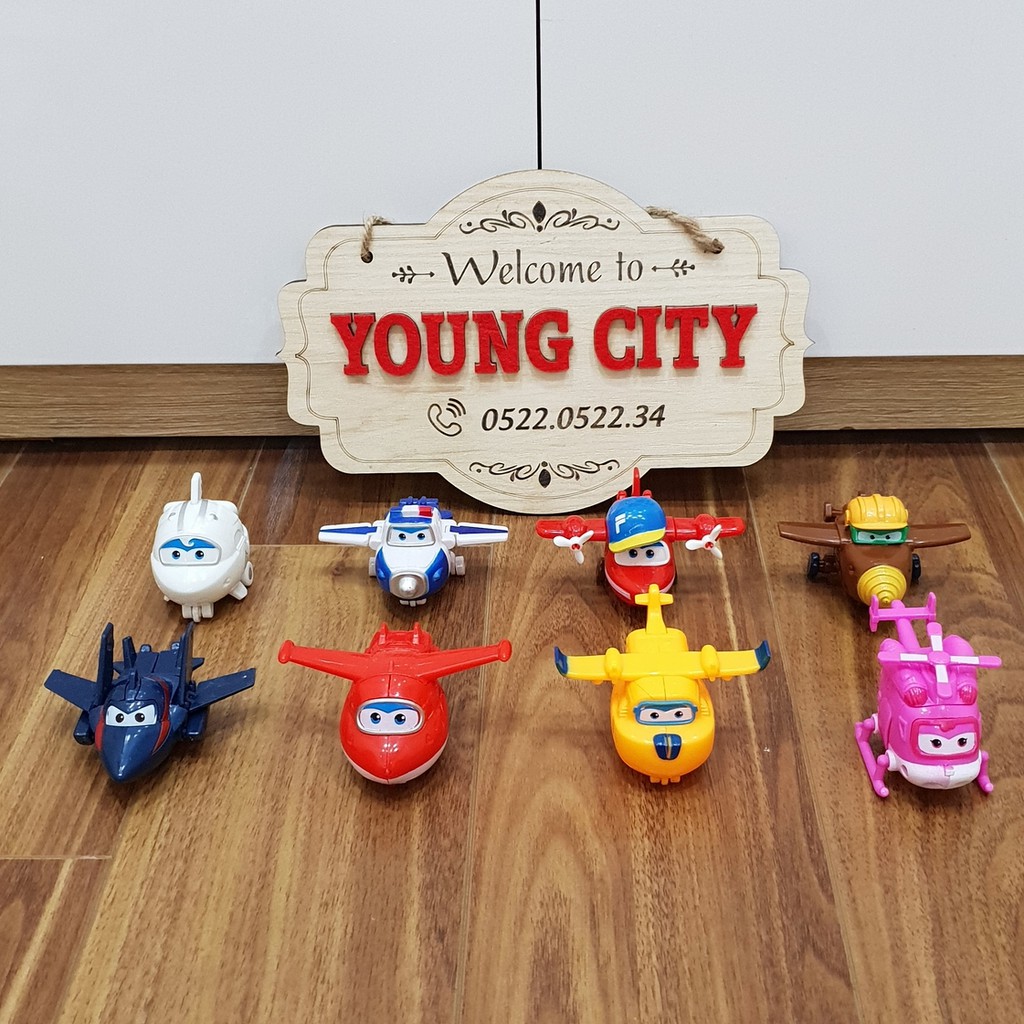 Bộ 8 con đội bay siêu đẳng Super Wings hàng đẹp (có ảnh thật)