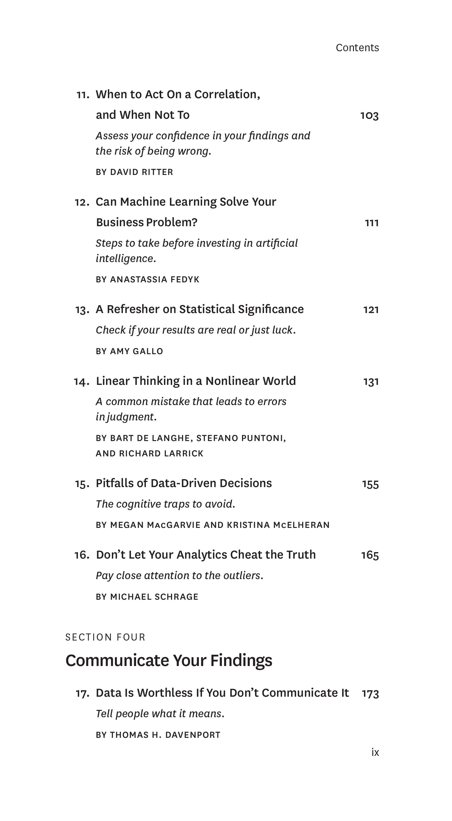 HBR Guide to Data Analytics Basics for Managers