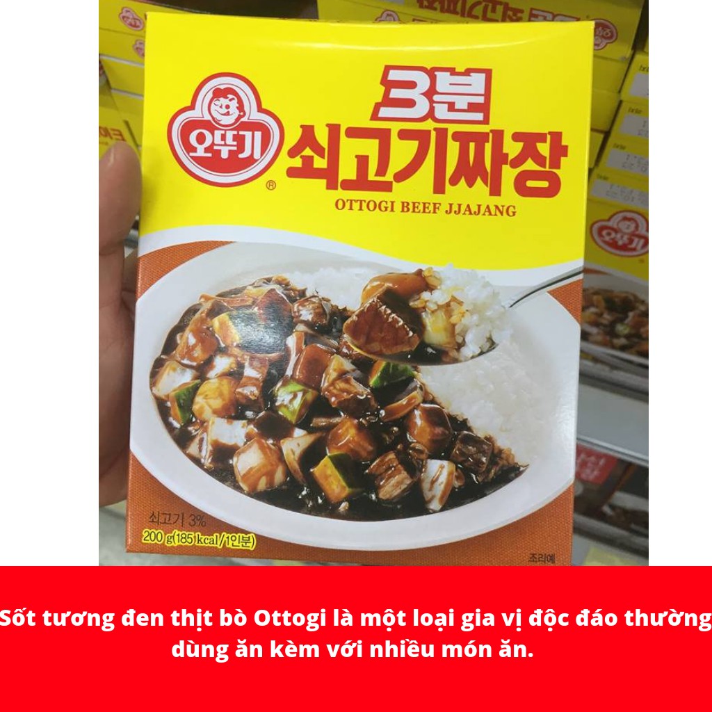 SỐT TƯƠNG ĐEN THỊT BÒ OTTOGI HÀN QUỐC HỘP 200G