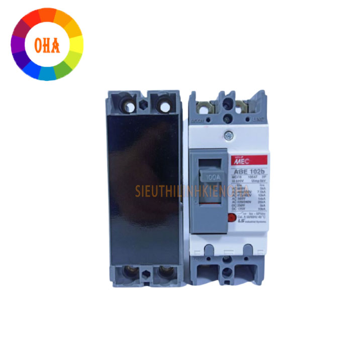 Aptomat 2 pha LS MCCB LS 2 Pha ABE 20A~100A