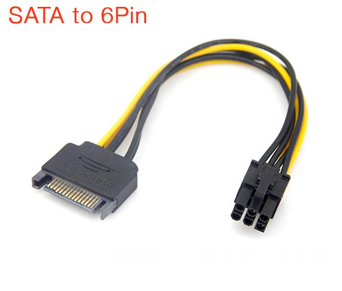 (HCM)Cáp chuyển đổi nguồn SATA sang IDE 6Pin-C10