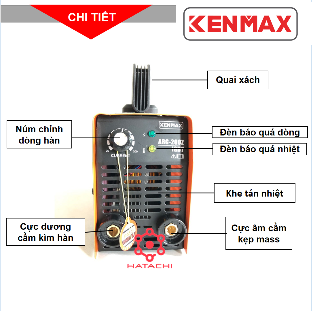 [FreeshipMAX] Máy hàn - Máy hàn điện tử - Kenmax ARC 200Z