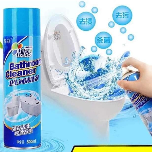 Bình xịt rửa đa năng nhà tắm nhà vệ sinh 500ml chai xịt bọt tuyết tẩy rửa khử mùi diệt khuẩn sáng bóng