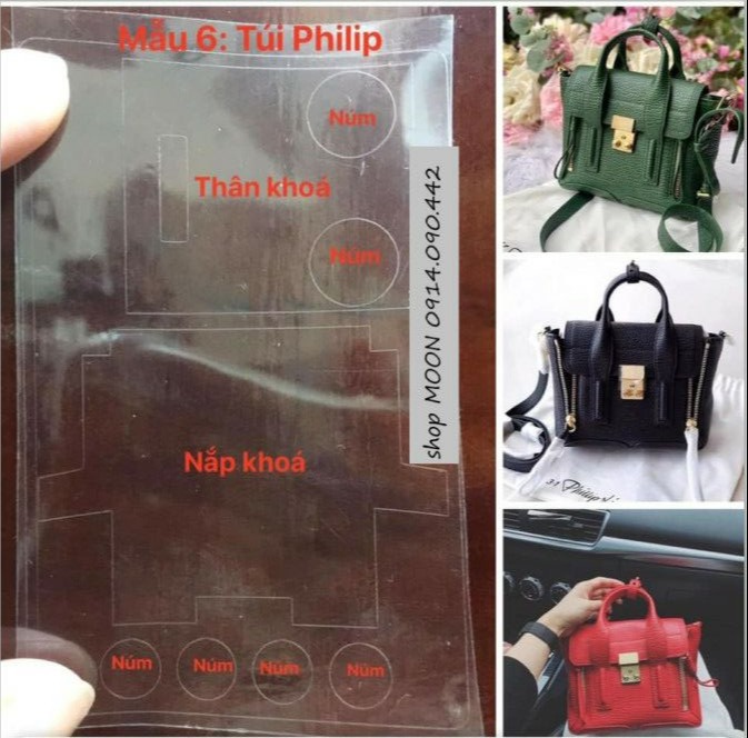 Miếng dán khóa túi Philip