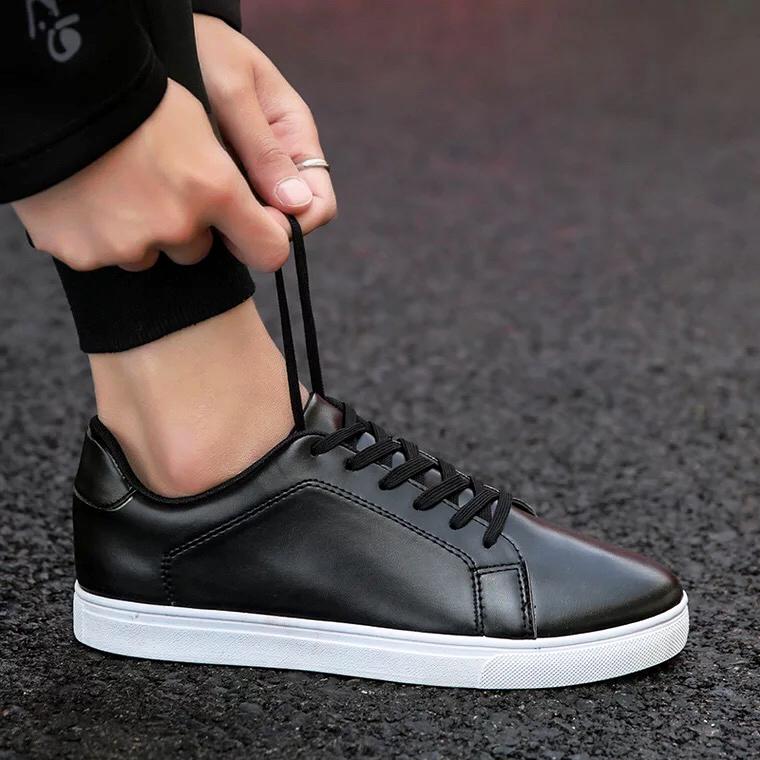 Giày sneaker nam thể thao- sneaker đen mã M1M ( Đen)
