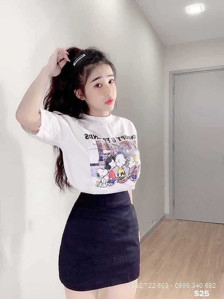 Set áo phông kèm chân váy siêu xinh, HP Home