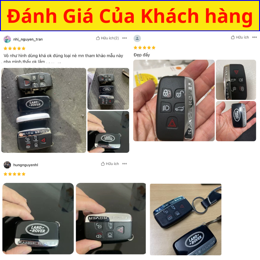 Vỏ chìa Khoá xe Range Rover Land Rover