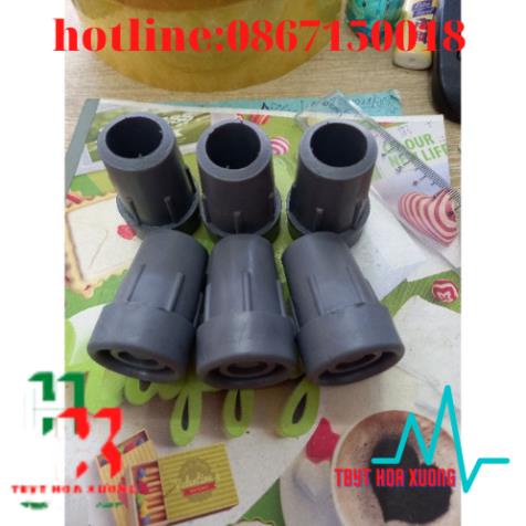 Đế Cao Su Nạng Inox Việt Nam-1 đôi