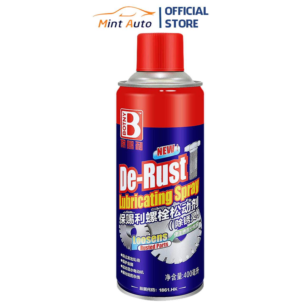Botny b-1165 professional screw lubrication cleaning spray bottle capacity 400ml