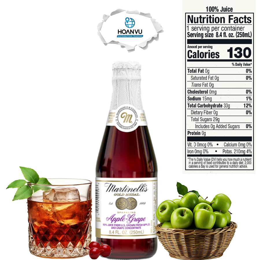 Nước Ép Táo Martinelli's Premium Sparkling Cider Apple