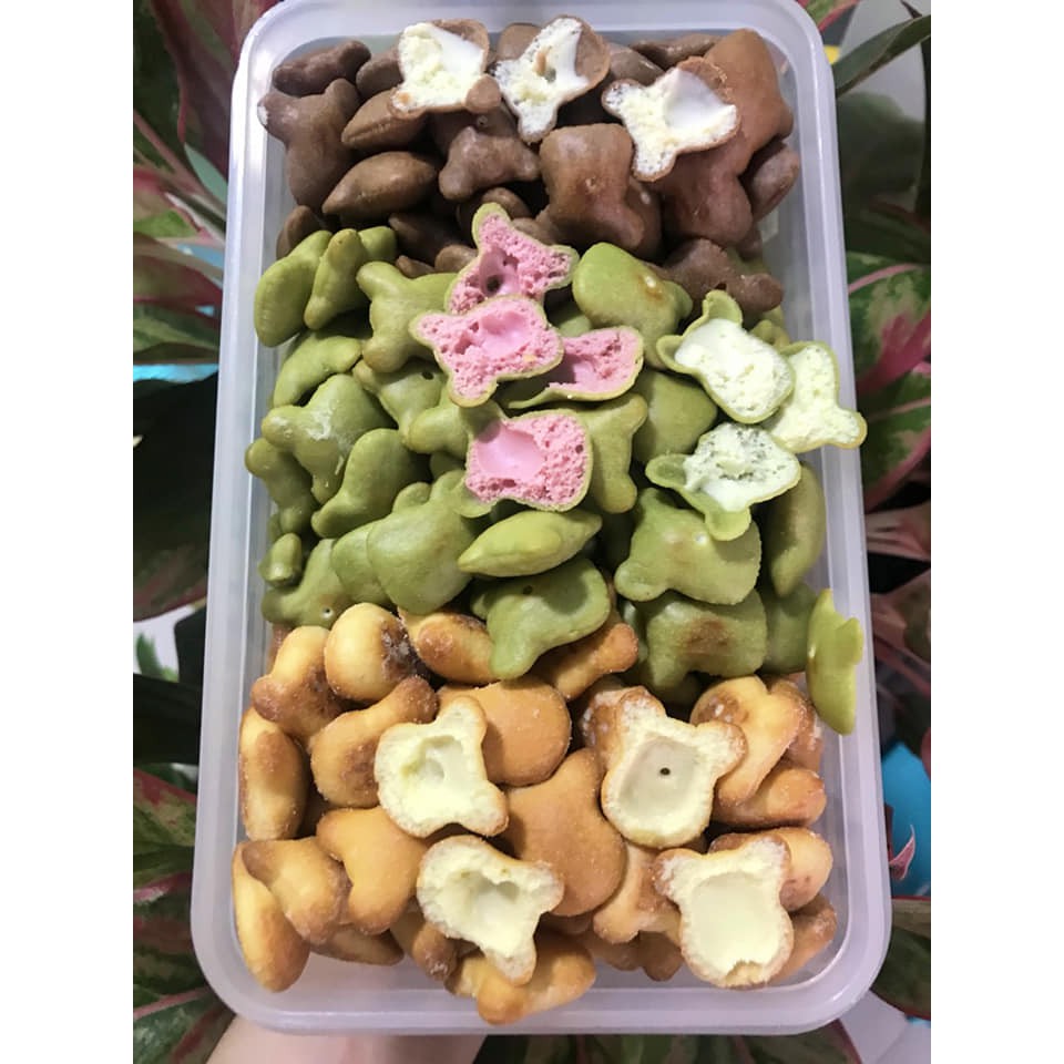 bánh gấu kem mix 4 vị ( siêu hấp dẫn ) - 500g