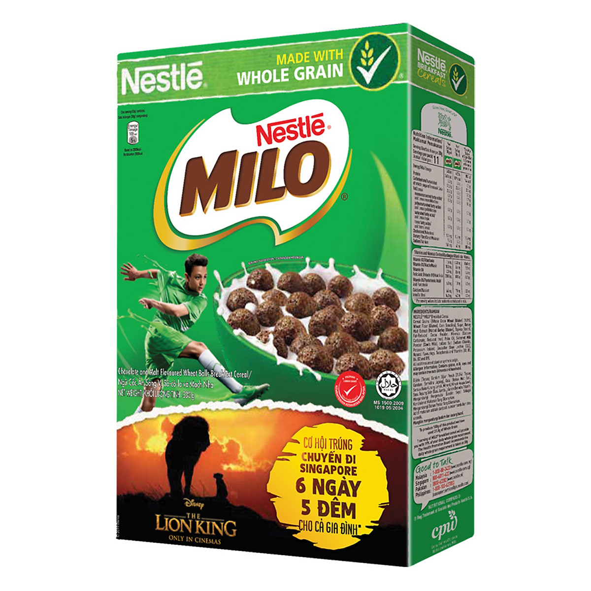NGŨ CỐC MILO ĂN SÁNG HỘP 330G