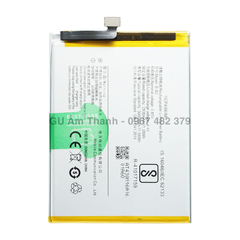 Pin thay thế cho vivo v5 vivo1601 3000mah