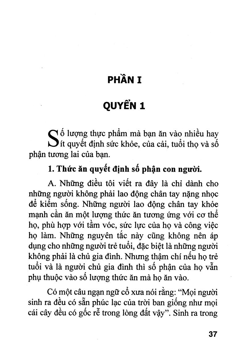 Thức Ăn Quyết Định Số Phận Của Bạn