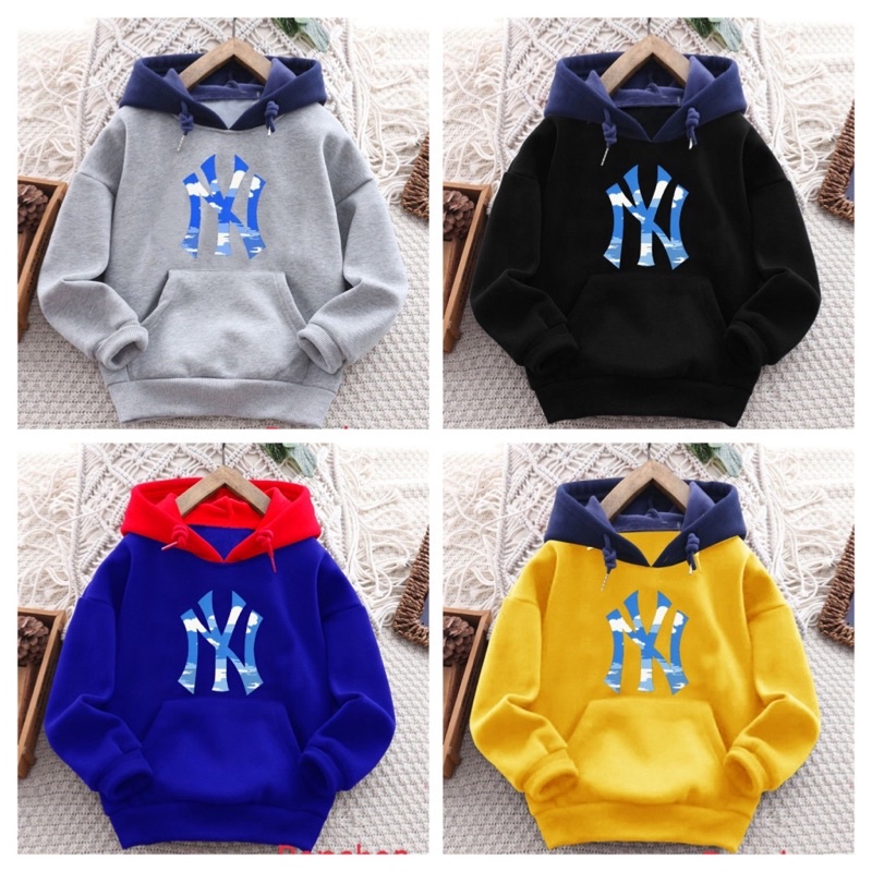Áo hoodie thun da cá cho bé trai bé gái 25kg - 45kg size 9-15