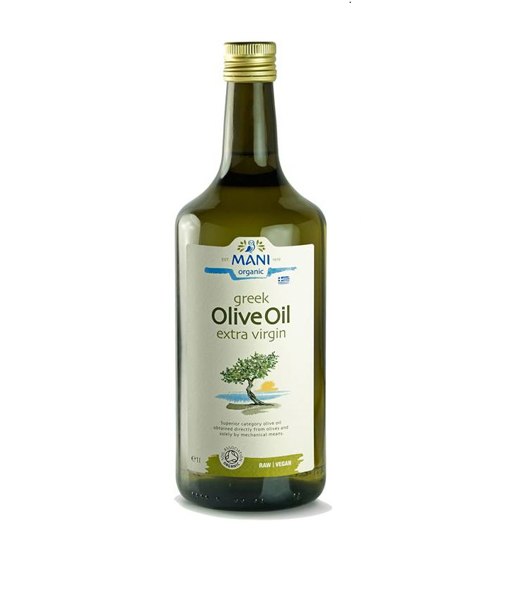 Dầu Olive hữu cơ Mani Brand Organic Extra Virgin Olive Oil 1L