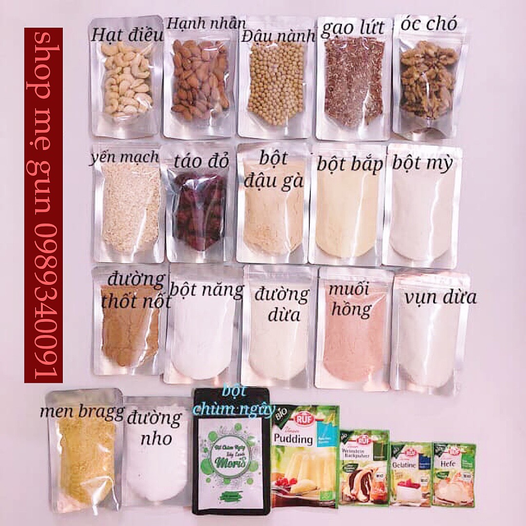 Hạt dinh dưỡng ăn dặm cho bé, nấu cháo, làm sữa hạt