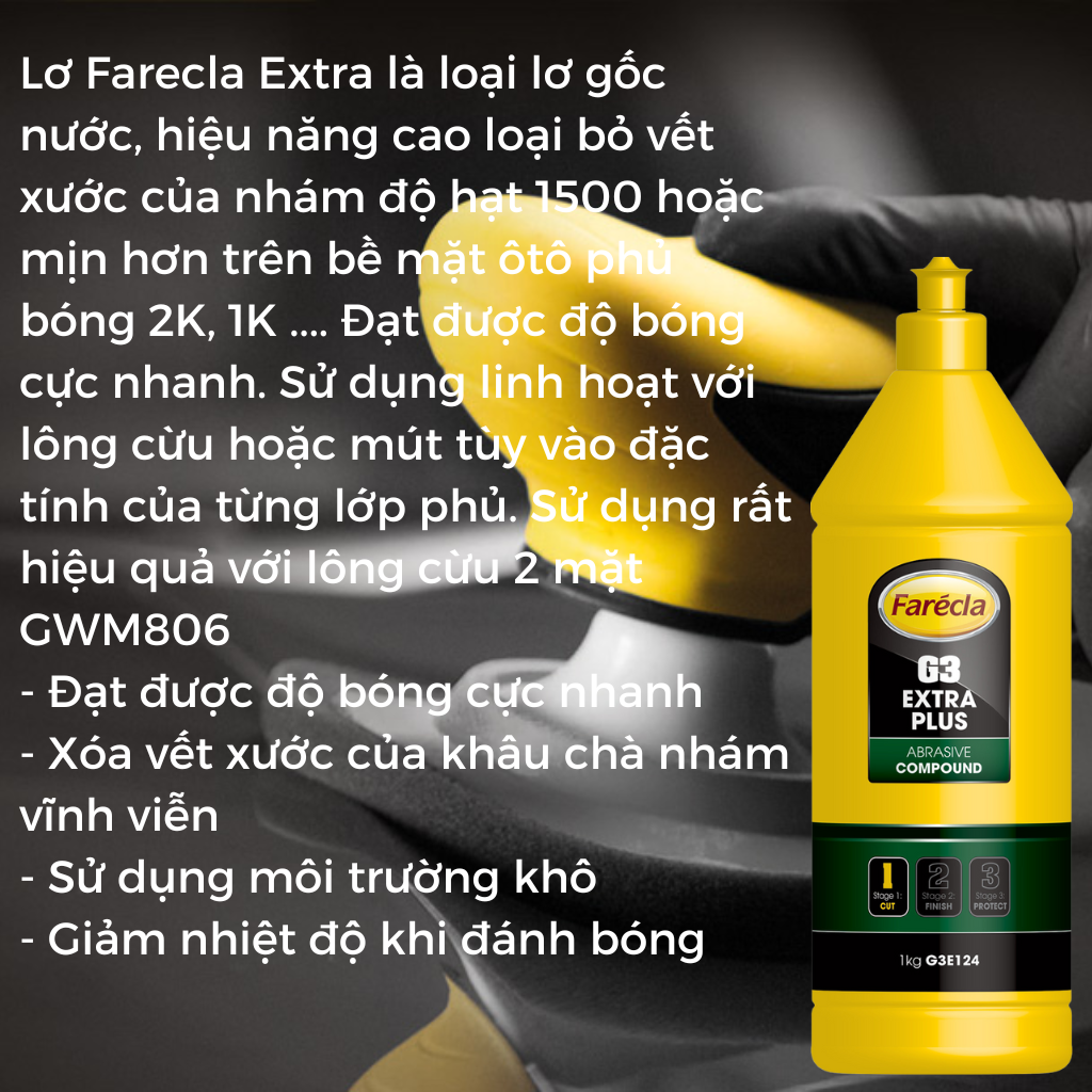 Sáp đánh bóng Epoxy Resin Farecla mini 80g