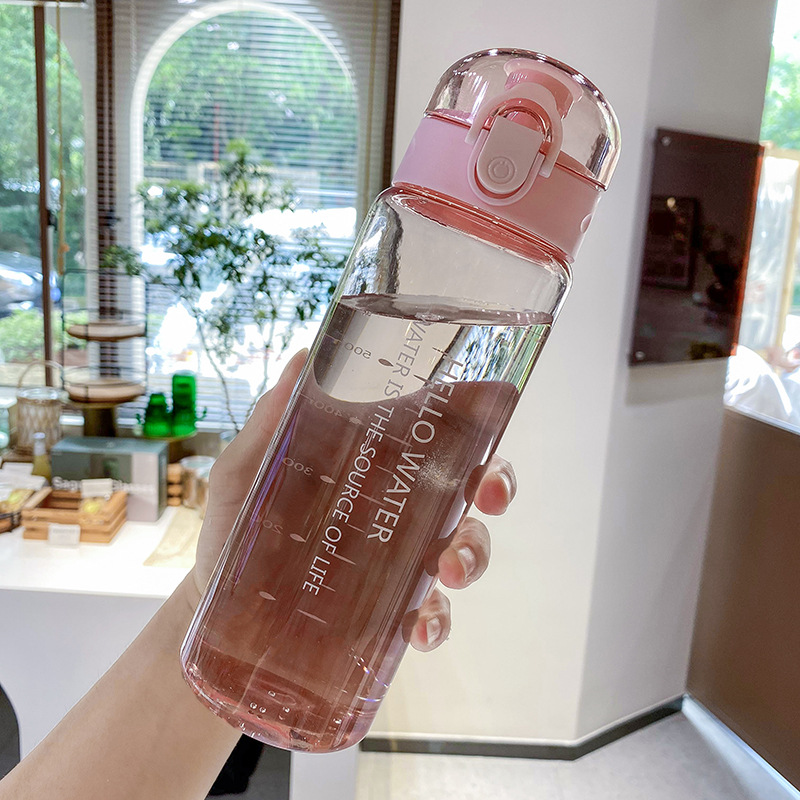 Bình nước thể thao cozee 780ml chống rò rỉ tiện dụng, bình nước thể thao 4 màu, bình nước hello water ecommall