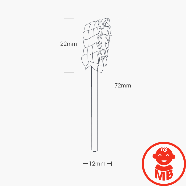 Rơ lưỡi VCOOL cho bé hộp 30 que cao cấp
