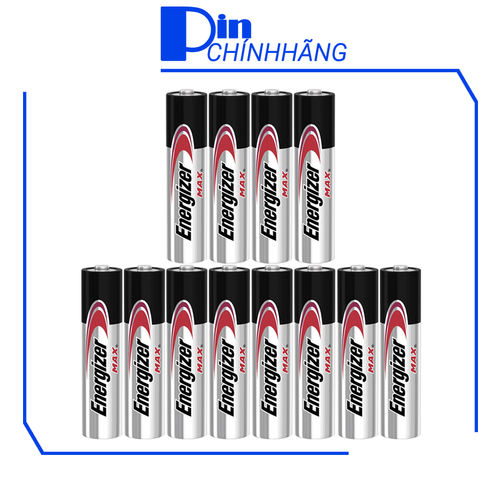 Vỉ pin đũa AAA Energizer Alkaline chống chảy E92 - Vỉ 12 viên (8 viên tặng kèm 4 viên)