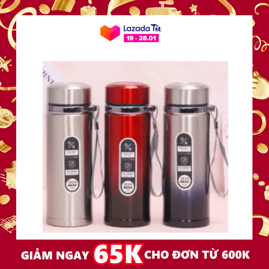 Bình nước giữ nhiệt dung tích 1000ml,thiết kế 3 màu, giữ lạnh lên đến 14h,bình giữ lạnh 2 lớp inox304