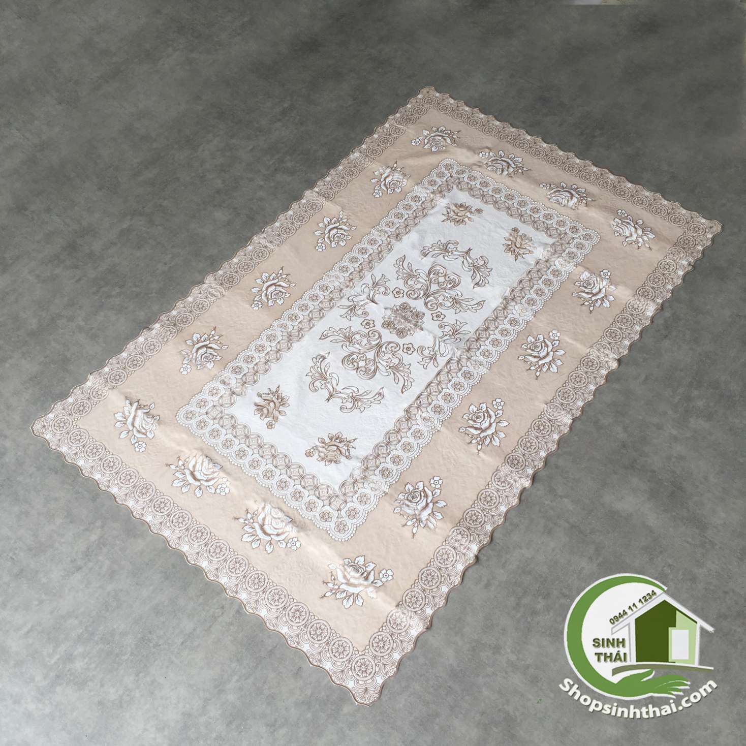 [ 80cm x 120cm ] Tấm khăn trải bàn Đài loan nhiều màu xanh hồng kem bằng nhựa không thấm nước - chọn màu