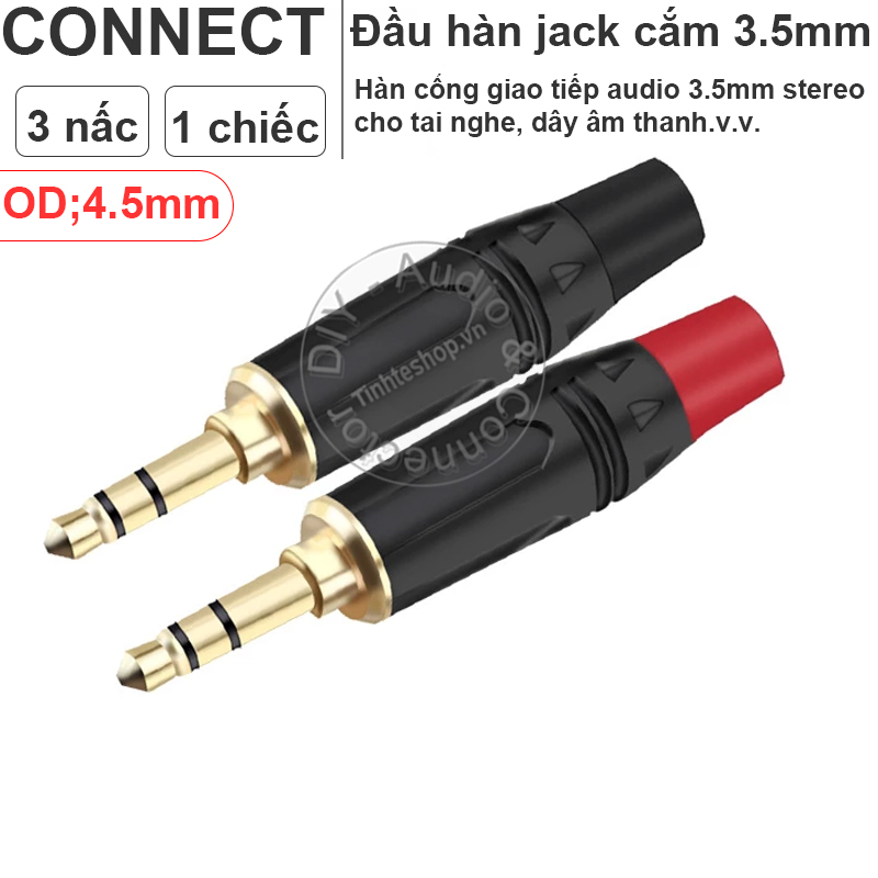 3.5mm jack for diy mini size for wire diameter 4mm