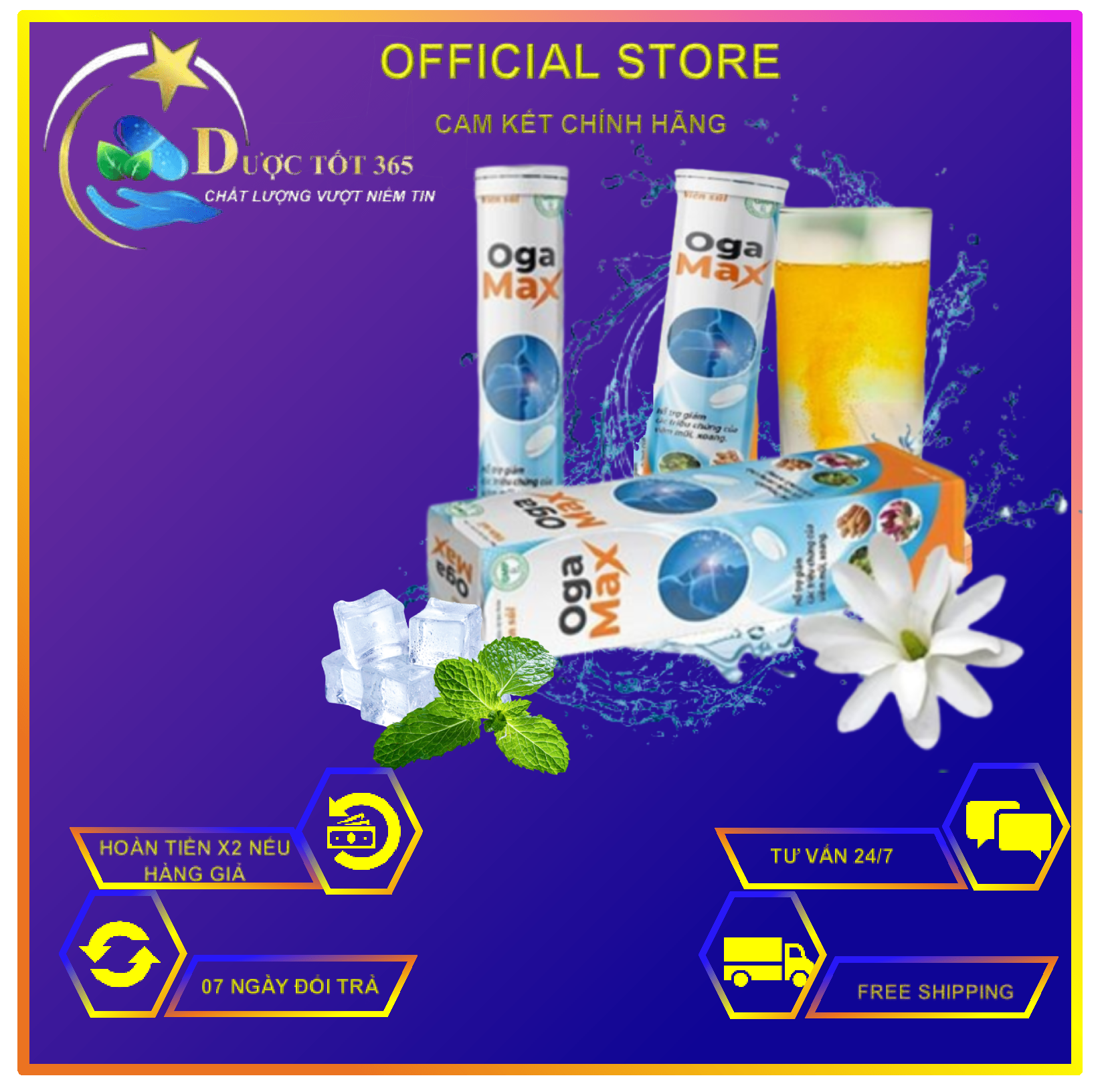 ✅Cam kết chính hãng - OGA MAX - Hỗ Trợ Viêm Xoang, Mũi Dị Ứng Bằng Công Nghệ Mới (Lọ 20 Viên)