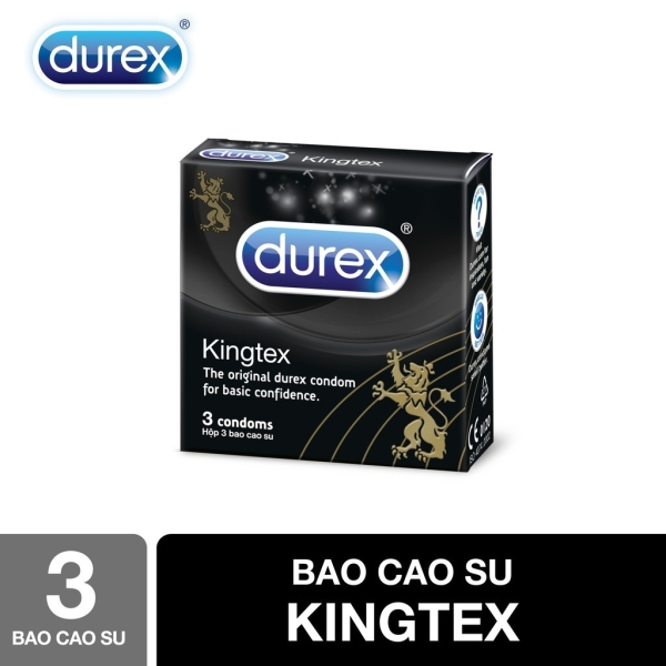 Bao cao su Durex Kingtex 3 bao cao cấp