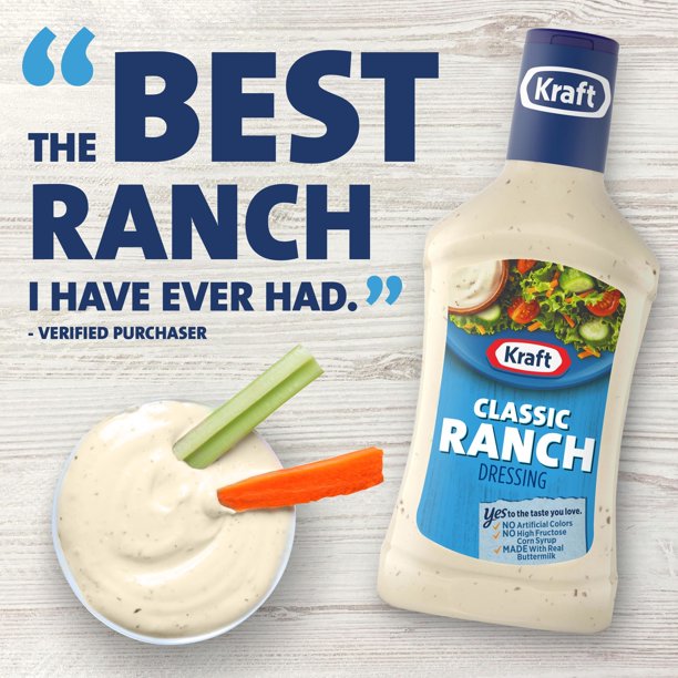 Sốt Salad Kraft Classic Ranch Dresing  473ml (16oz)