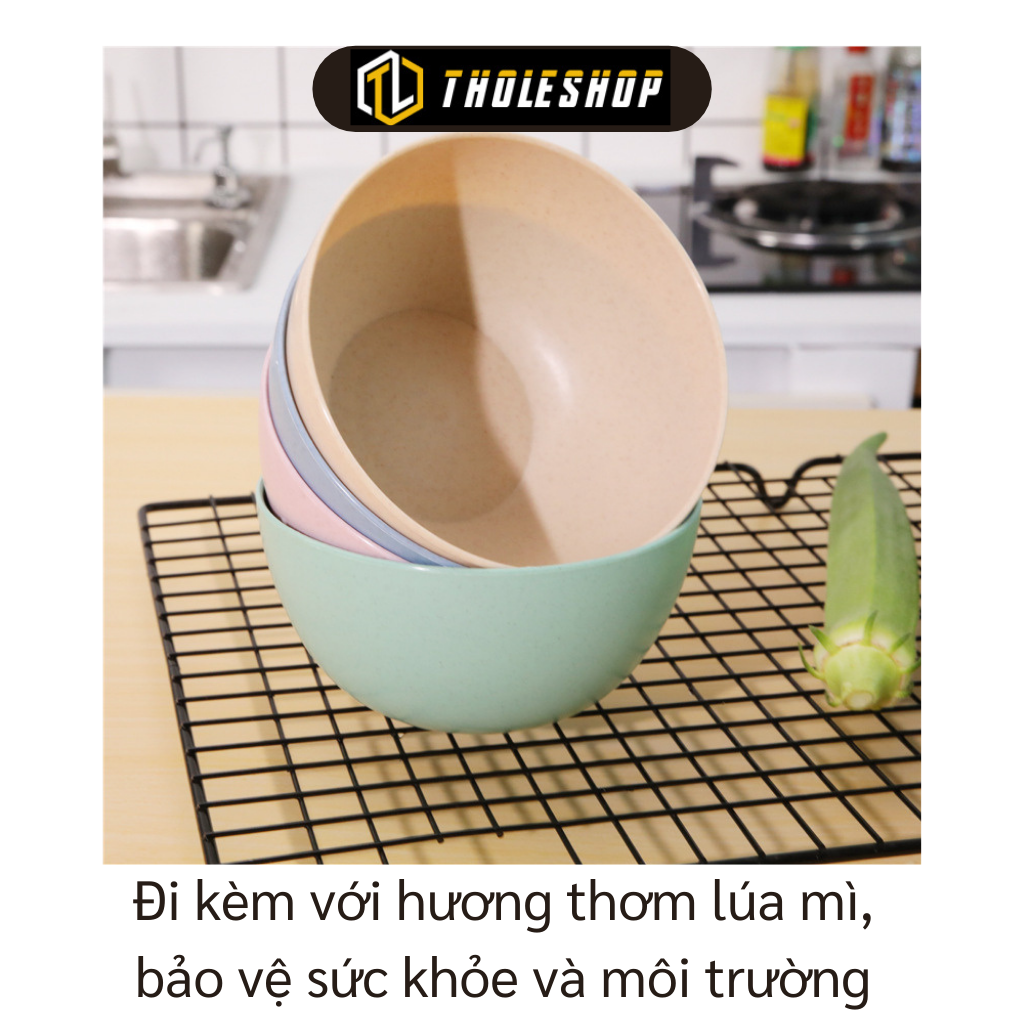 Chén lúa mạch - Chén ăn cơm nhựa lúa mạch đựng thức ăn đẹp - Chén ăn dặm lúa mạch cho bé, an toàn
