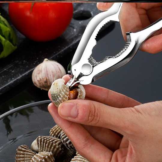 combo 10 Dụng cụ mở nghêu inox mới đa chức năng Kềm mở nghêu tách sò huyết