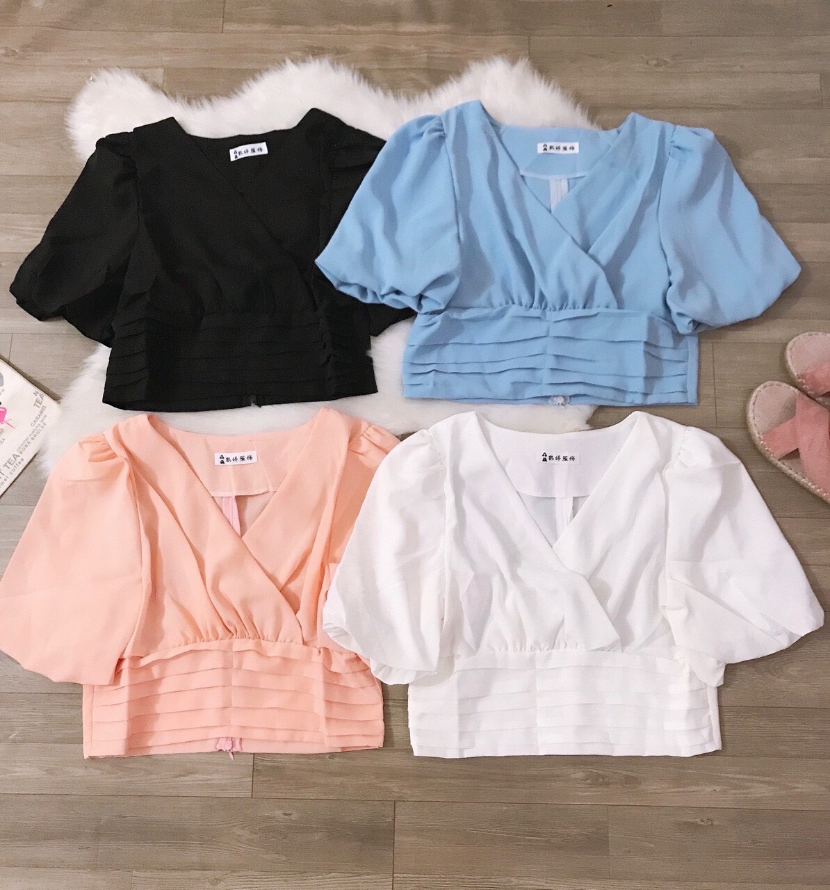 [HCM]ÁO VOAN CROPTOP ĐẸP