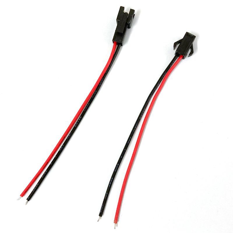 Jack nối SM 2.54mm 2P Đực Cái - Dây 22AWG - Dài 15cm