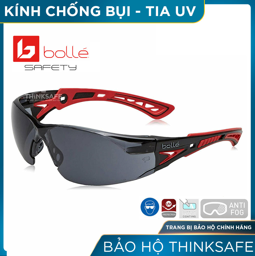 Kính bảo hộ Bolle Rush Plus - Kính chống đọng nước chống xước ngăn chặn