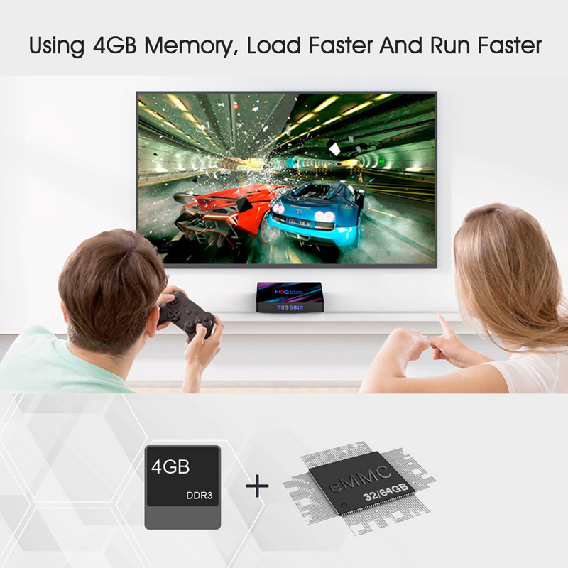 Android tv box chip RK 3528  Ram 4G Rom 32G kết nối wifi  hỗ trợ video 4k xem nhiều kênh truyền hình miễn phí bảo hành 12 tháng H96MAX 3528 tivi box