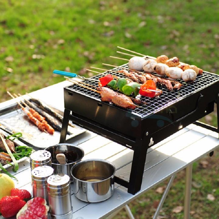 BẾP NƯỚNG THAN HOA VUÔNG CAO CẤP