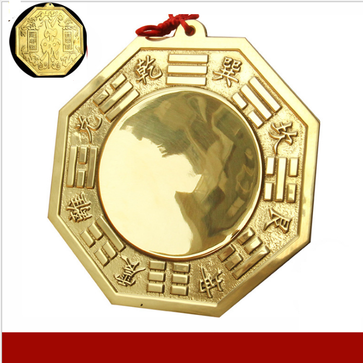 Gương Bát Quái Lõm Bằng Đồng Lớn 13.8cm