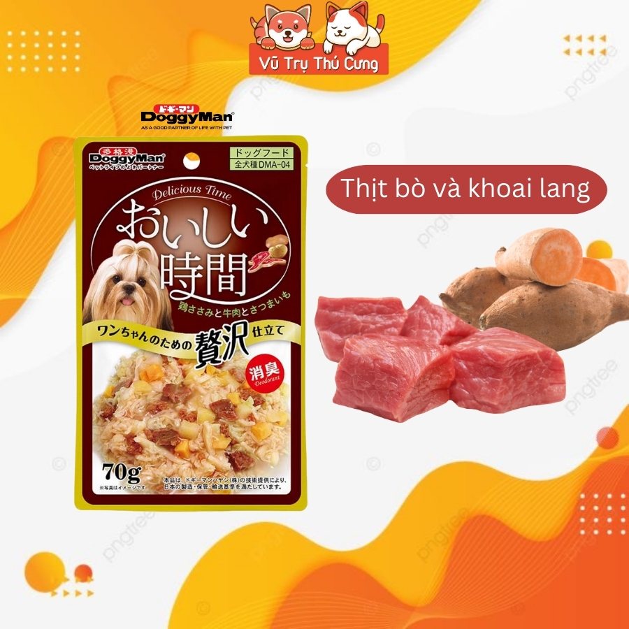Pate pack dog flavor and vegetable doggy man Japan 70g